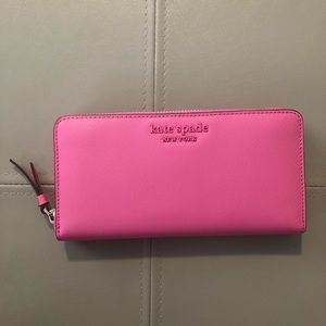 Kate Spade Cameron Monotone Large Continental Wallet, Bright Peony